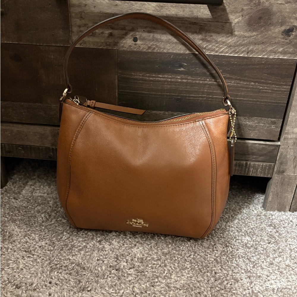 Coach Brown Leather Hobo Bag